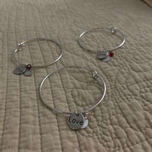 Homemade love charm bracelet